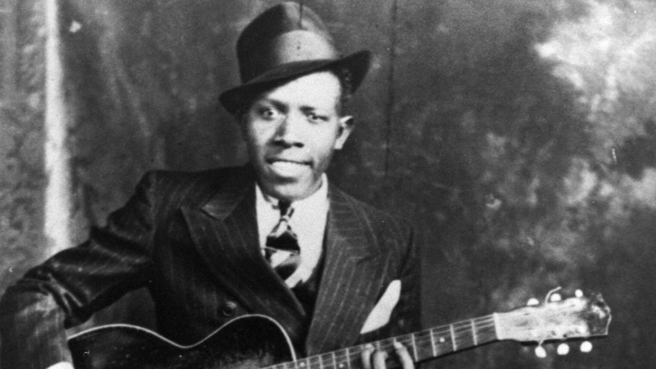 Le guitariste et chanteur Robert Johnson en 1935 à Memphis, Tennessee. [Keystone]