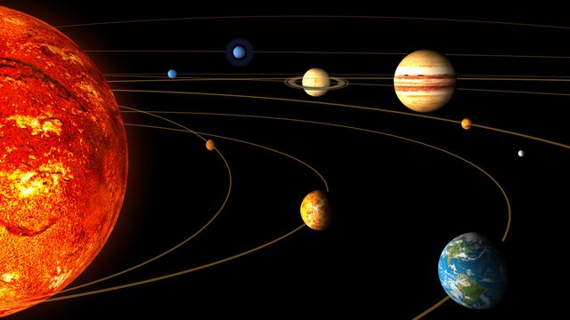 Illustration du système solaire réalisée par l'Agence spatiale européenne. [AP Photo/ESA/HO - Keystone]