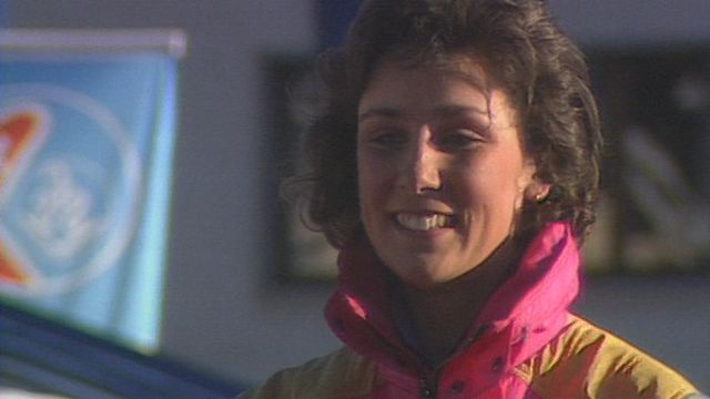 La victoire de Maria Walliser devant Figini aux Mondiaux de Crans-Montana 1987 [RTS]