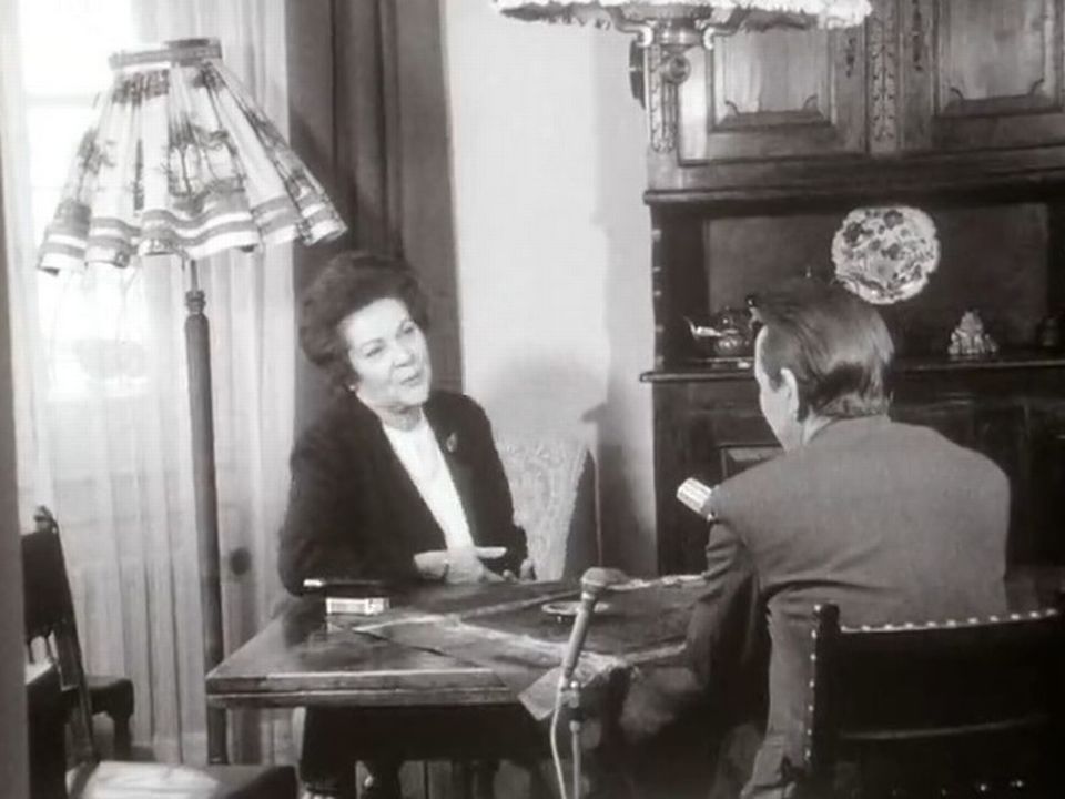Gertrude Girard-Montet, présidente de l'Association suisse pour le suffrage féminin en 1970. [RTS]