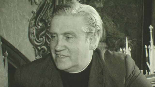 L'abbé Pierre Kaelin en 1971 [RTS]