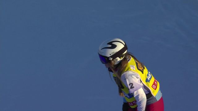 Fjäll (SWE), Snowboard cross dames: Lara Casanova (SUI) remporte la petite finale [RTS]