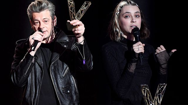 Les artistes Benjamin Biolay et Pomme, sacrés aux Victoires de la musique 2021. [AFP]