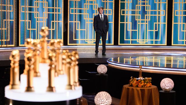 Sean Penn à la présentation des 78èmes Golden Globes, en version vidéo-conférence en raison du Covid-19, le 28 février 2021 à Beverly Hills. [HFPA/AFP]