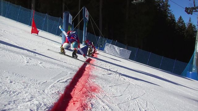 Rogla (SLO), Snowboard Géant parallèle dames : Julie Zogg (SUI) éliminée en 1-8e pour 2 centièmes [RTS]