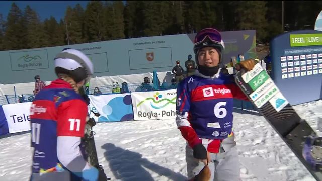 Rogla (SLO), Snowboard Géant parallèle dames : Ladina Jenny (SUI) ne passe pas les 1-8e de finale [RTS]