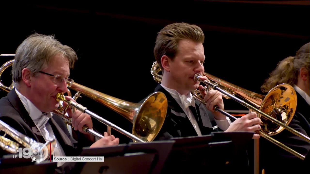 La Philharmonie de Berlin a organisé hier soir un concert-test avec 1'000 spectateurs. [RTS]