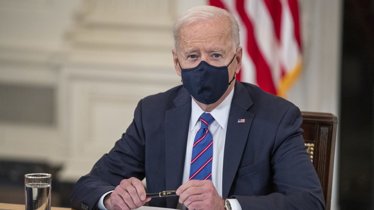 Joe Biden, le 24 mars 2021. [Shawn Thew - EPA/Keystone]