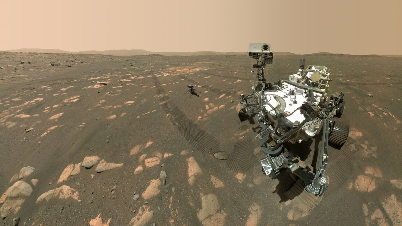 Le rover de la NASA Perseverance a atterri sur la planète rouge le 18 février 2020. [NASA/JPL-Caltech - EPA/Keystone]