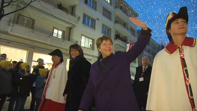 Le Valais accueille Viola Amherd après son élection au Conseil Fédéral. [RTS]
