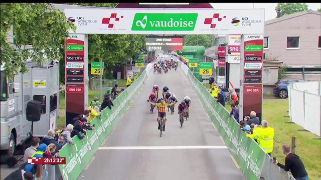 2e étape, Frauenfeld: Marta Bastianelli (ITA) gagne la 2e étape du Tour de Suisse dames [RTS]
