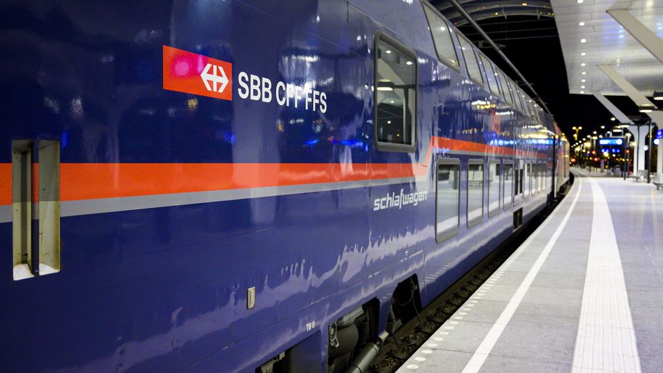 Les CFF veulent offrir 25 destinations par trains de nuit d'ici 2025. [Léandre Duggan - Keystone]