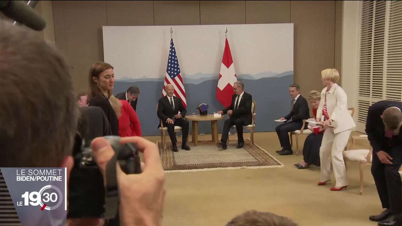 Rencontre au plus haut niveau entre la Suisse et les États-Unis à la veille du sommet entre Joe Biden et Vladimir Poutine. [RTS]