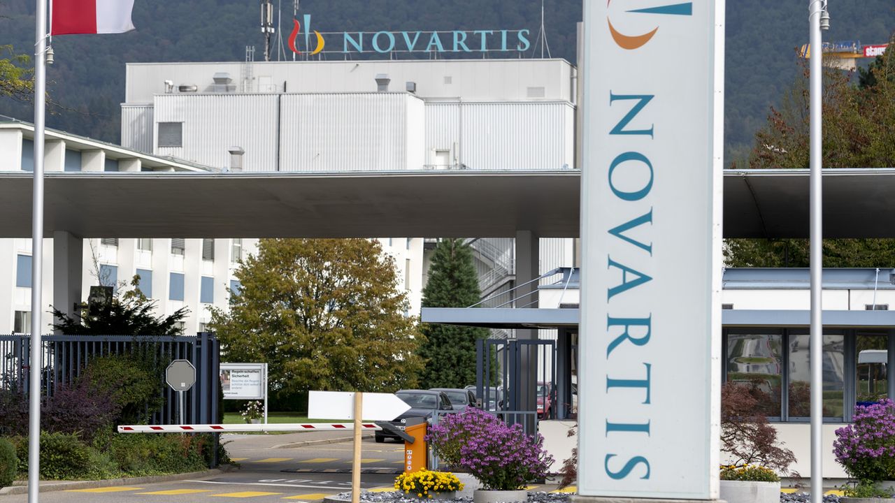 L'usine Novartis de Stein, en Argovie. [Georgios Kefalas - Keystone]
