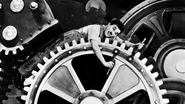 Charlie Chaplin dans "Les temps modernes". [RTS / Roy Export S.A.S]
