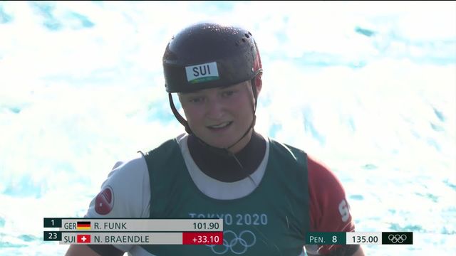 Canoë slalom, manche 2 : Naemi Baendle rate la qualification pour les demies [RTS]