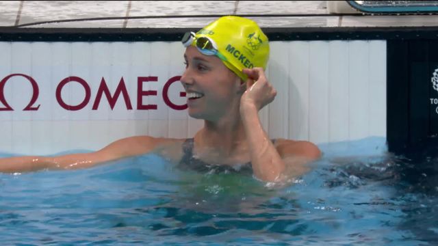 Natation, finale 50m nage libre dames: Emma McKeon (AUS) en or sur le 50m nage libre! [RTS]