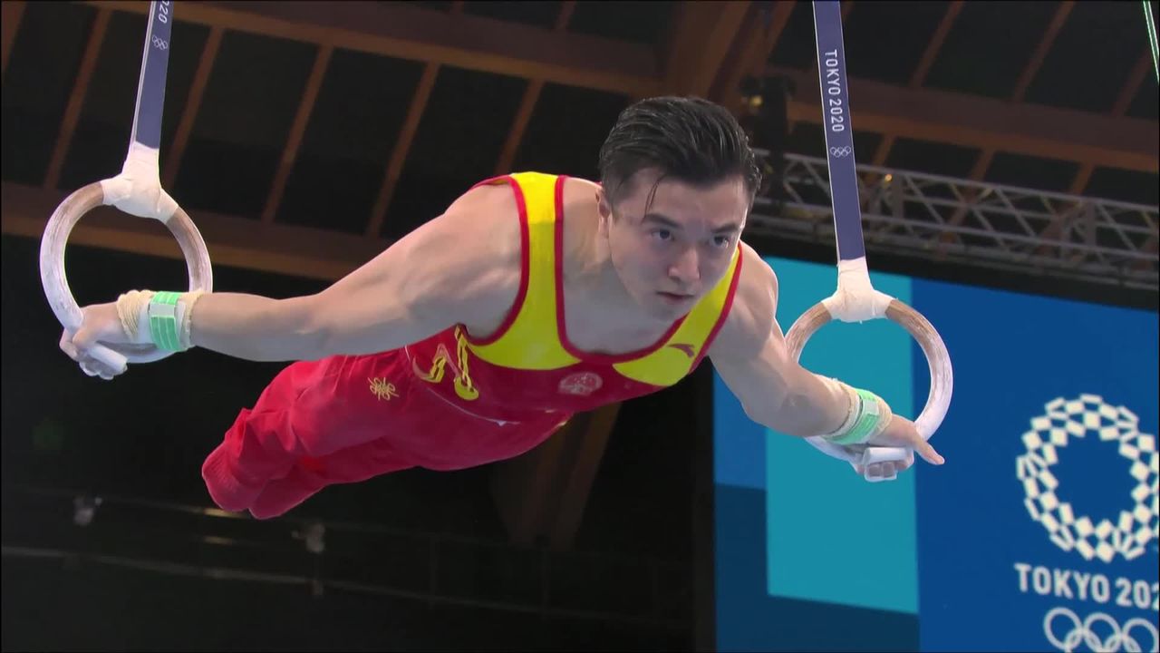Gymnastique, anneaux messieurs: Liu (CHN) est champion olympique -  -  Jeux olympiques