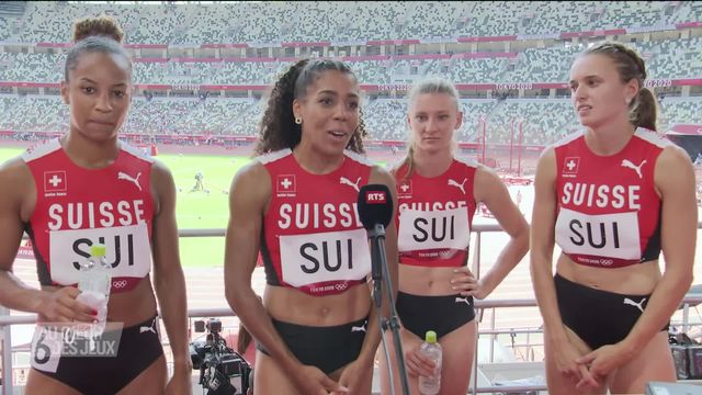 Athlétisme: 4x100m, les Suissesses qualifiées pour la finale [RTS]