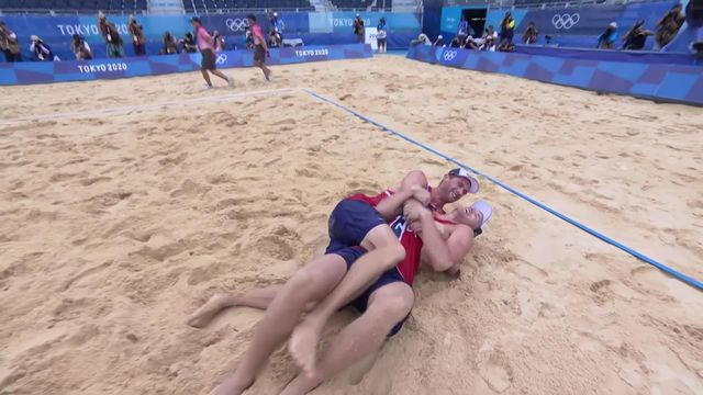 Beachvolley, finale messieurs: la Norvège remporte l'or face à la Russie (21-17, 21-18) [RTS]