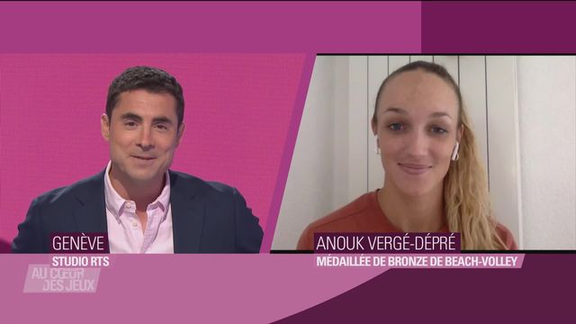 Interview d'Anouk Vergé-Dépré qui a remporté la dernière médaille suisse [RTS]