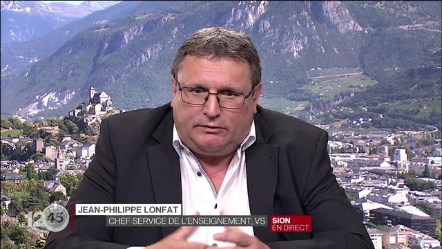 Rentrée scolaire en Valais: les explications du chef du Service de l'enseignement Jean-Philippe Lonfat [RTS]