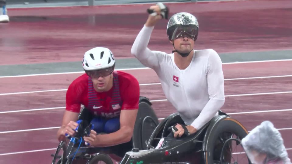 Paralympiques, athlétisme, 800m T54 messieurs: une nouvelle médaille d'or pour M. Hug (SUI) [RTS]