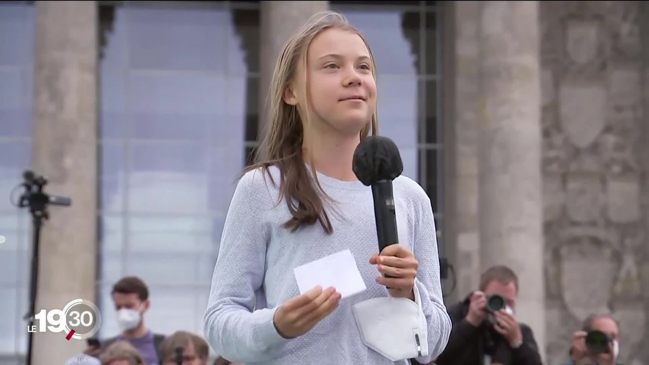 L’activiste Greta Thunberg plaide pour le climat à Berlin devant 40'000 manifestants écologistes, à deux jours des élections législatives allemandes [RTS]
