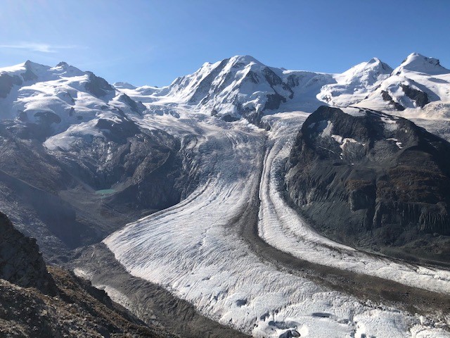 Glacier Gornergletscher.