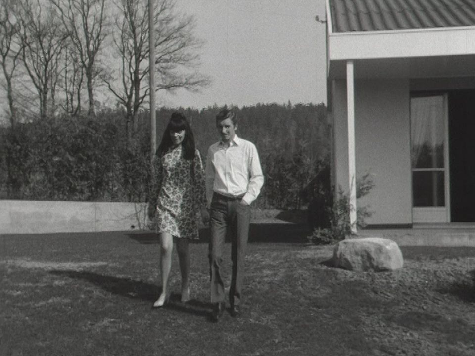 Jo Siffert et sa femme en 1968. [RTS]