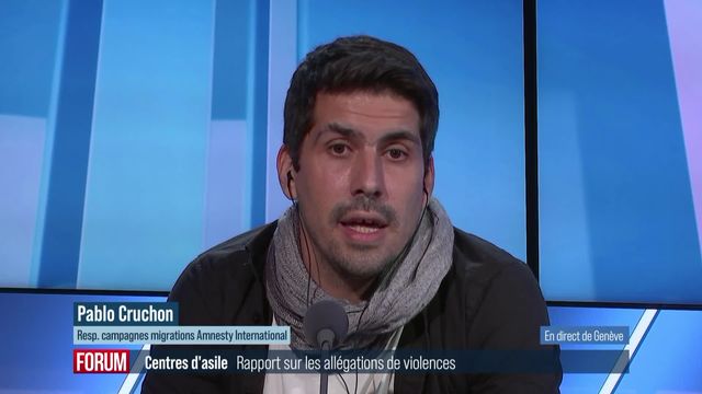 Un rapport confirme les violences infligées aux demandeurs d’asile par les agents de sécurité des centres fédéraux: interview de Pablo Cruchon (vidéo) [RTS]