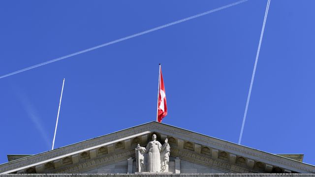 Le bâtiment du Tribunal fédéral photographié à Lausanne le 13 avril 2017. [Laurent Gilliéron - Keystone]