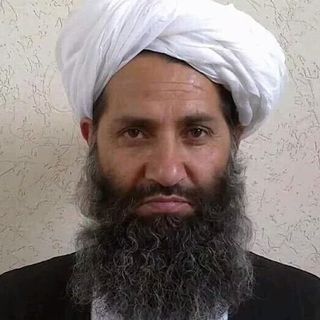Une seule photo du "leader suprême" des talibans, Haibatullah Akhundzada, circule. [Première apparition officielle du mystérieux "leader suprême" des talibans, Haibatullah Akhundzada. - AFP]