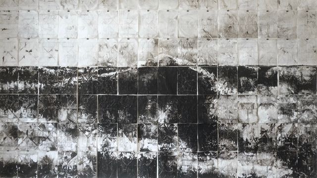 Emmanuel Wüthrich, "Vague (I)", 2018, lavis d’encre de Chine sur papier  [Emmanuel Wüthrich - © Collection de l’artiste]