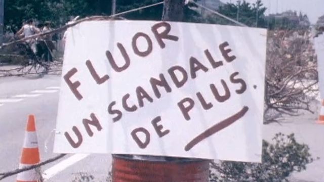 Le scandale du fluor dénoncé en Valais en 1977. [RTS]