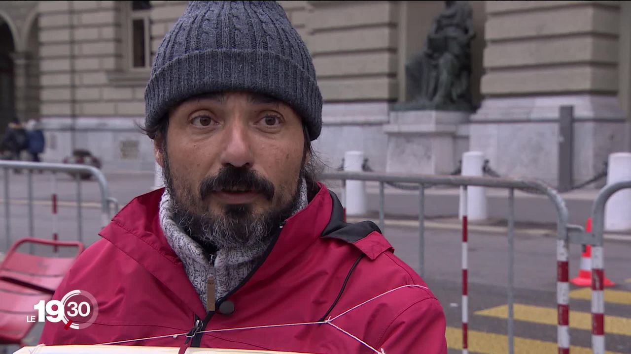 Un père de famille fribourgeois est en grève de la faim depuis 22 jours pour dénoncer l’inaction politique face à l’urgence climatique. Rencontre [RTS]