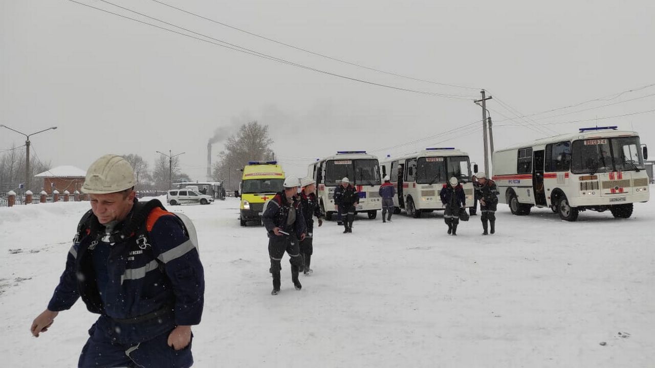 Onze morts et 4 disparus après un accident dans une mine en Russie. [Ministère russe des situations d'urgence - Reuters]
