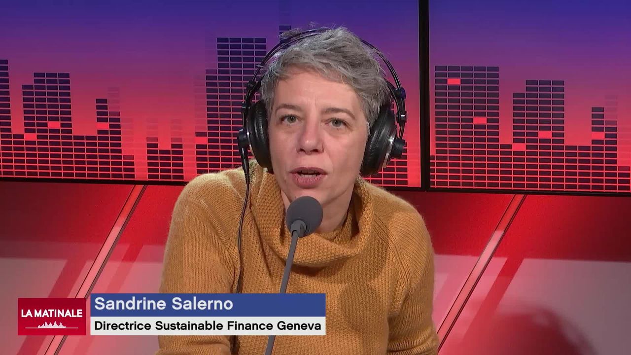 L'invitée de La Matinale (vidéo) - Sandrine Salerno, directrice exécutive de Sustainable Finance Geneva La Matinale du 26.11.2021 [RTS]