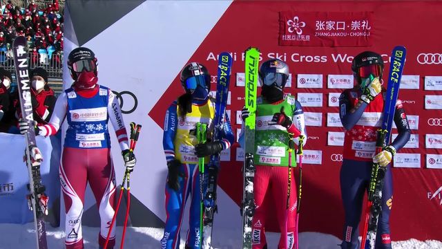 Secret Garden (CHN), finale skicross dames : victoire de Sandra Naeslund (SWE), Fanny Smith (SUI) 2e [RTS]