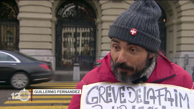 À Berne, le père de famille en grève de la faim depuis 39 jours pour dénoncer l'inaction face à l'urgence climatique a obtenu gain de cause [RTS]