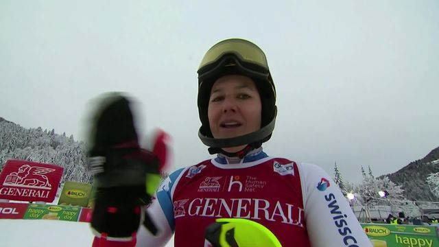 Kranjska Gora (SLO), slalom dames, 1re manche: Wendy Holdener (SUI) [RTS]