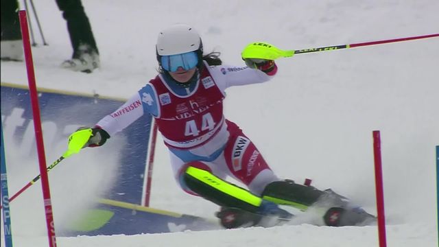 Kranjska Gora (SLO), slalom dames, 2e manche: Nicole Good (SUI) [RTS]