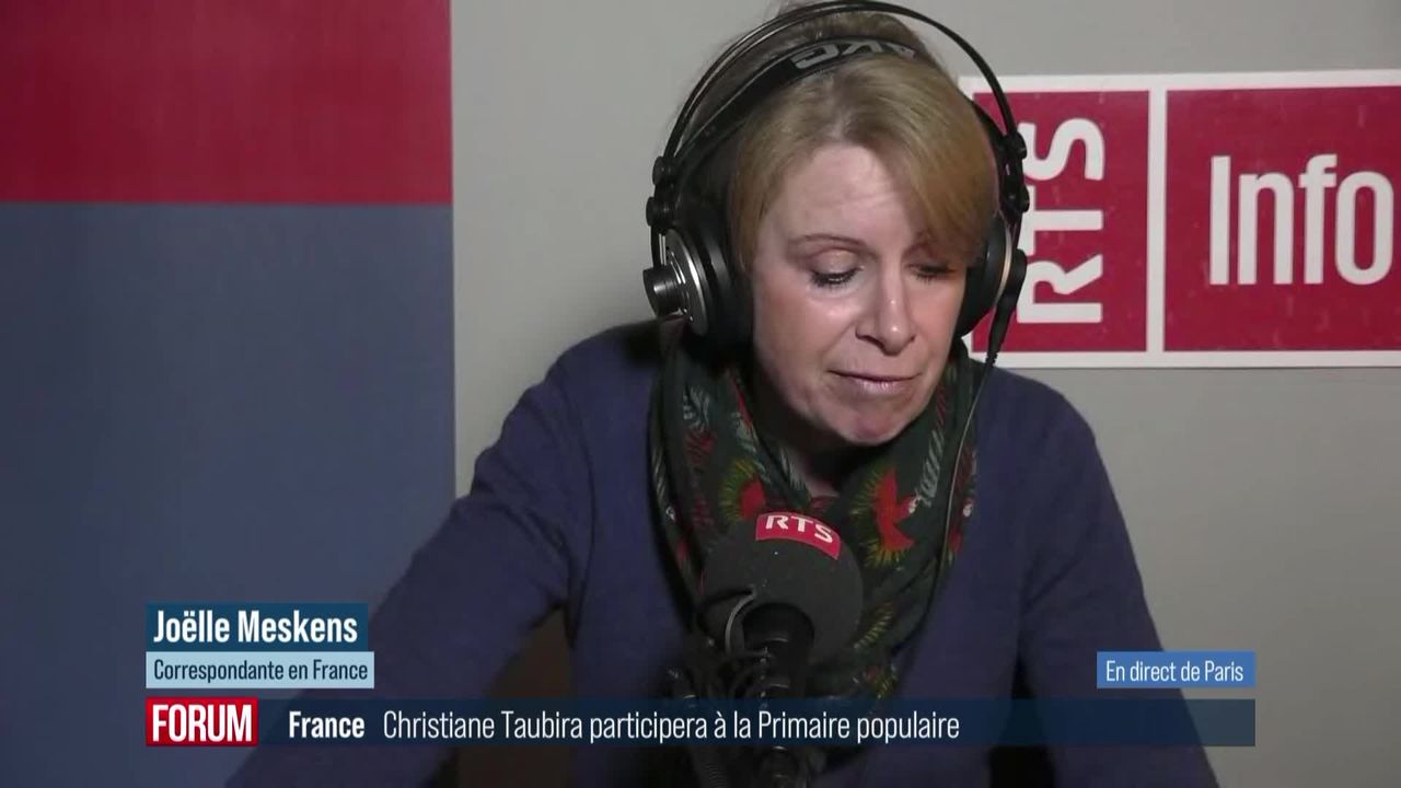 Christiane Taubira se présente à la “primaire populaire” française [RTS]