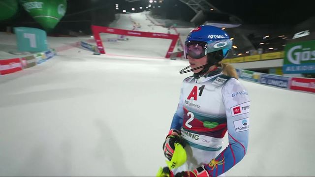 Schladming (AUT), slalom dames, 1re manche : Mikaela Shiffrin (USA) s’impose [RTS]