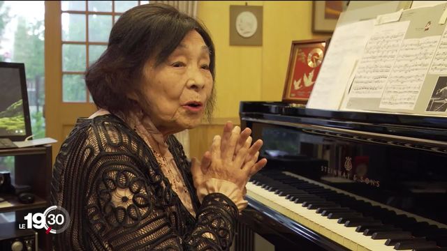 Le Japon compte plus de 86'000 centenaires, un record. Portrait d'une pianiste vieille d'un siècle [RTS]
