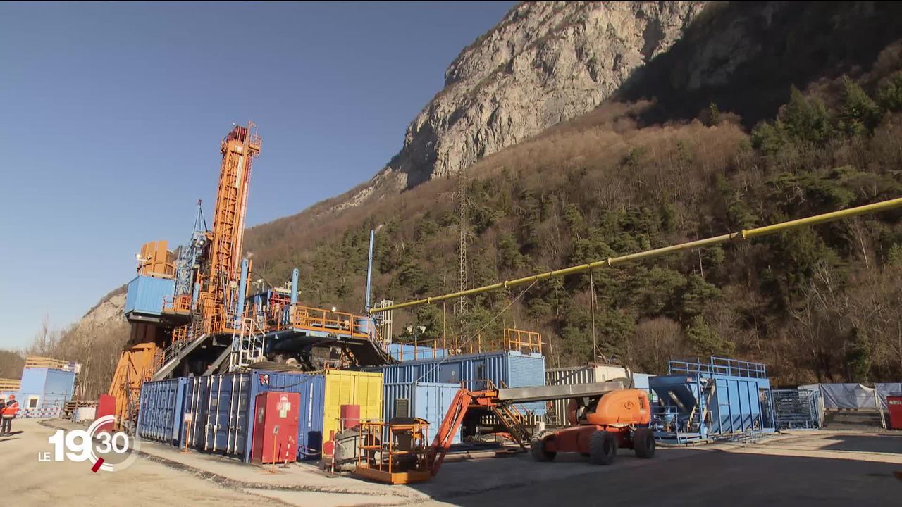 Des forages géothermiques sont effectués à Lavey-les-Bains (VD) dans le but de produire de l’électricité [RTS]