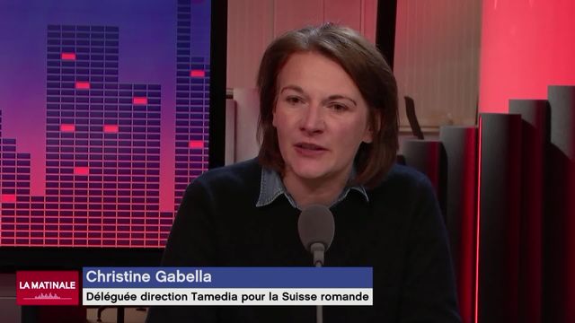 L'invitée de La Matinale (vidéo) - Christine Gabella, déléguée de la direction Tamedia pour la Suisse romande [RTS]