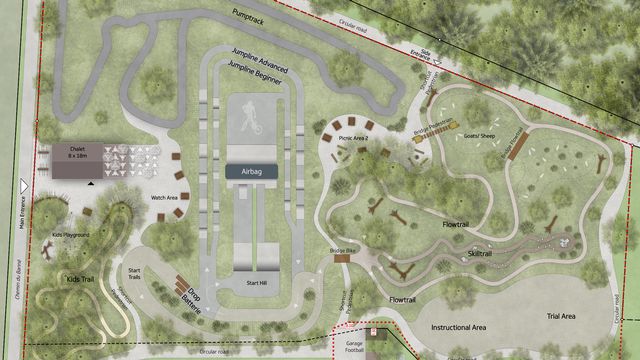 Le plan du Jura Bike Park. [DR]