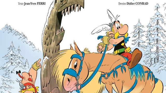 La couverture de la BD "Astérix et le Griffon". [Jean-Yves Ferri/Didier Conrad/Ed. Albert René]