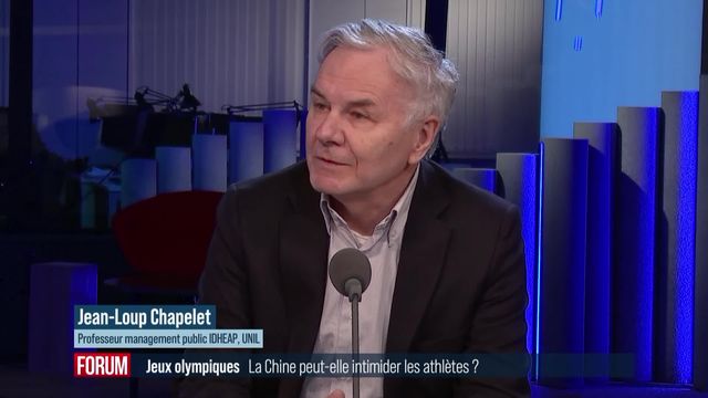 La Chine menace les athlètes olympiques qui se mobiliseraient politiquement: interview de Jean-Loup Chappelet [RTS]